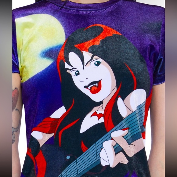 DK Scooby Doo Thorne Hex Girl Velvet Top - Picture 4 of 7
